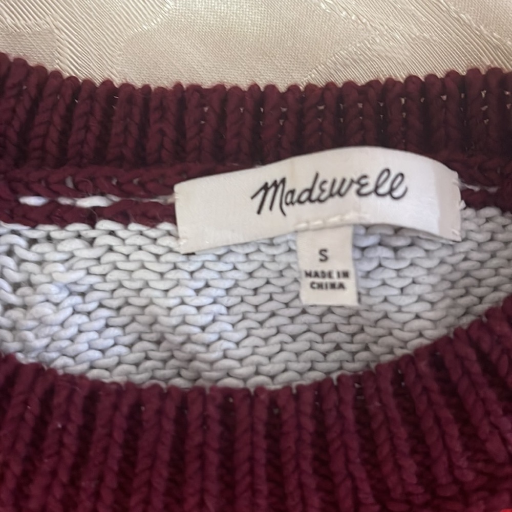 Madewell Color-Block Sweater Top - image 6